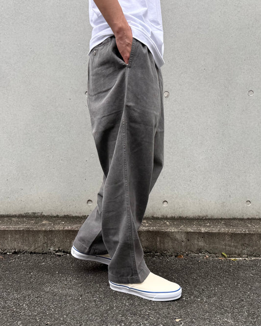 DESCENDANT / SHORE TWILL BEACH TROUSERS PIGMENT DYE / GRAY / 261CPDS-PTM02
