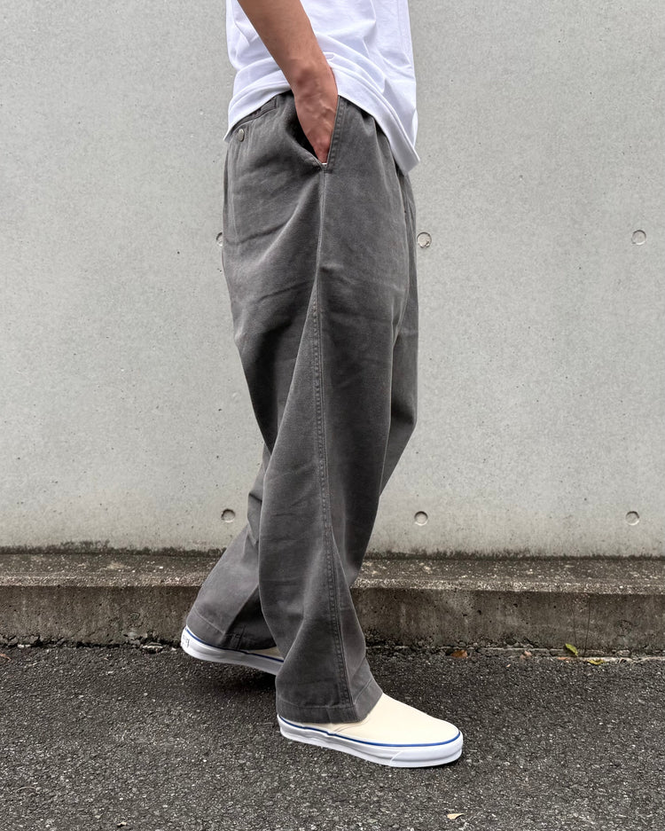 DESCENDANT / SHORE TWILL BEACH TROUSERS PIGMENT DYE / GRAY / 261CPDS-PTM02