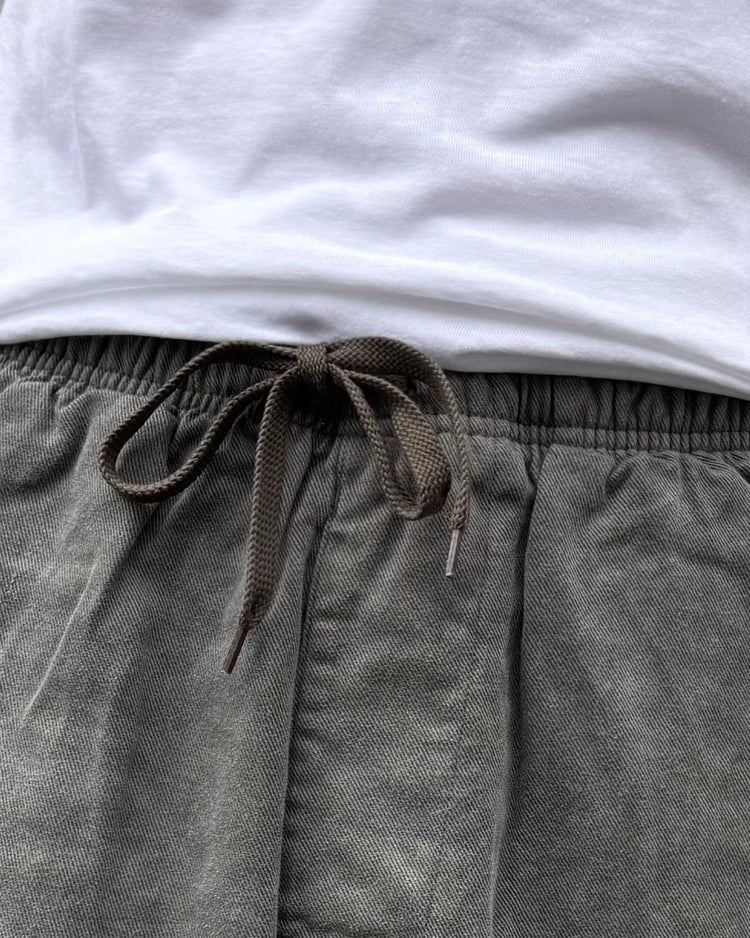 DESCENDANT / SHORE TWILL BEACH TROUSERS PIGMENT DYE / GRAY / 261CPDS-PTM02