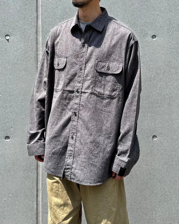 N.HOOLYWOOD COMPILE / BIG MAG BLACK CHAMBRAY WORK SHIRT / BLACK / 2262-SH60-026