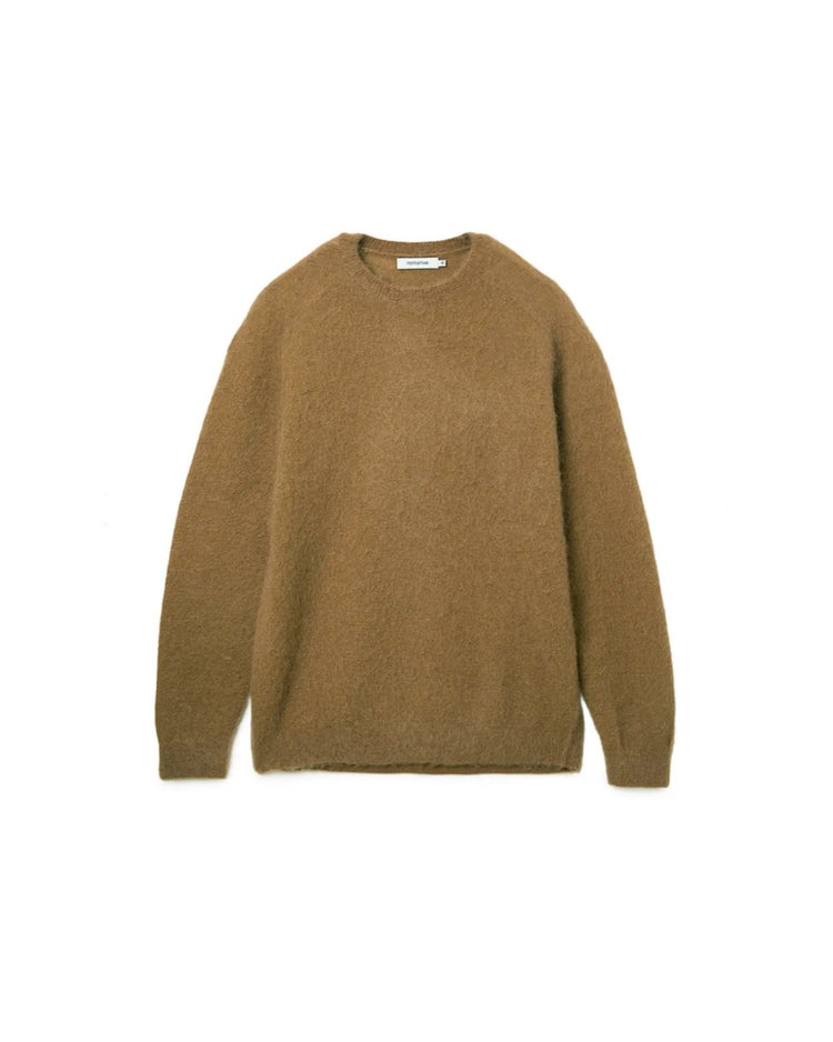 nonnative / DWELLER PULLOVER SWEATER KID MOHAIR/W/N/P YARN / COYOTE / NN-K4702