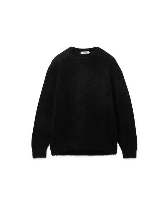 nonnative / DWELLER PULLOVER SWEATER KID MOHAIR/W/N/P YARN / BLACK / NN-K4702