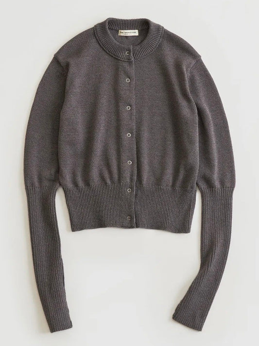THE SHINZONE / LONG RIB CARDIGAN / GRAY / 23AMSNI05