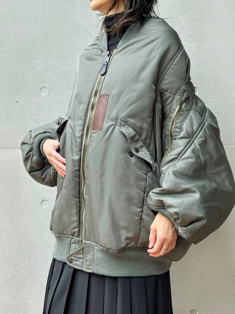 JUNYA WATANABE / ドロップショルダーMA-1ジャケット / セージグリーン / JP-J012-051