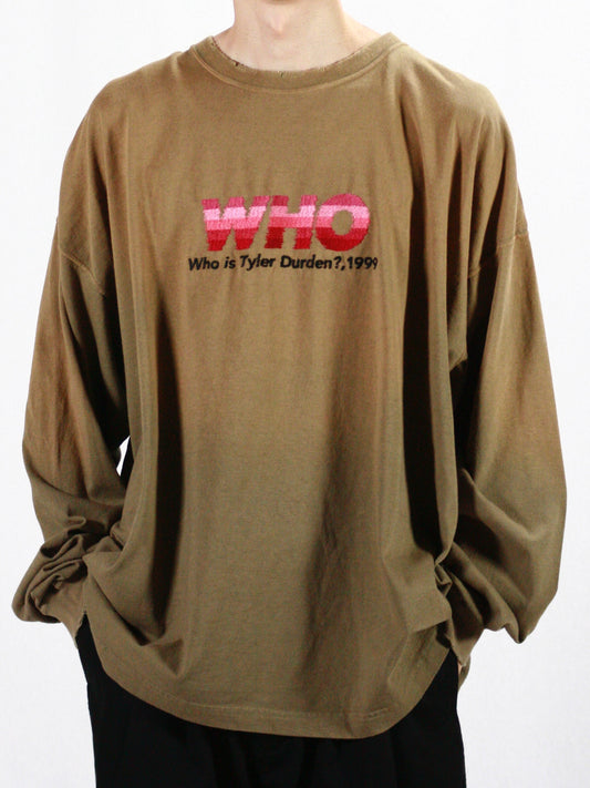 DAIRIKU / "WHO"VINTAGE THEME L/S / KHAKI / 24AW-C-16
