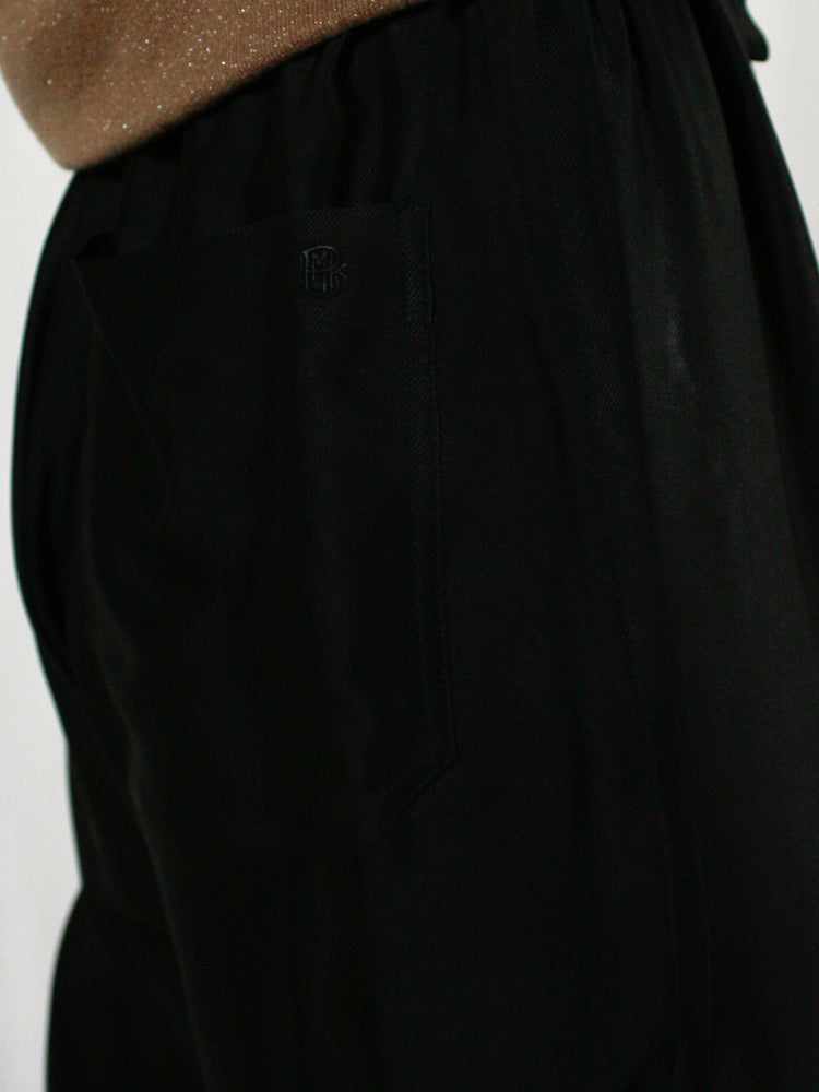 BLAMINK / インティメイト シルクドロストパンツ / BLACK / 7939-230-0012