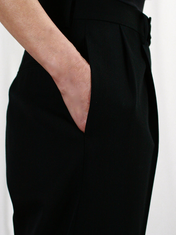 AURALEE / LIGHT WOOL MAX GABARDINE SLACKS / BLACK / A25SP05MG