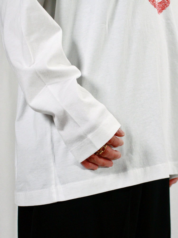 MM⑥ Maison Margiela / Year of the Snake LONG SLEEVE TEE / WHITE / S62GD0197S24312101