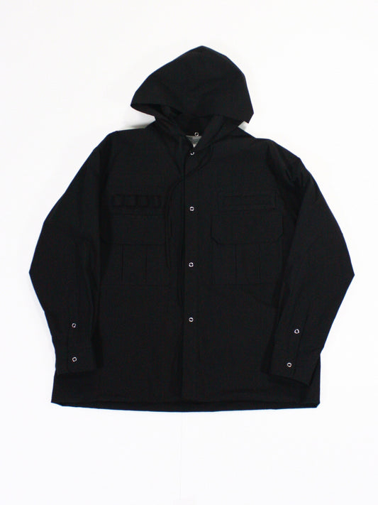 DAIRIKU / DOCKING ENGINEER HOODIE SHIRT / BLACK / 25SS-SHT7
