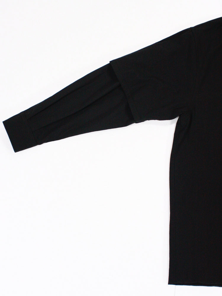 DAIRIKU / DOCKING ENGINEER HOODIE SHIRT / BLACK / 25SS-SHT7