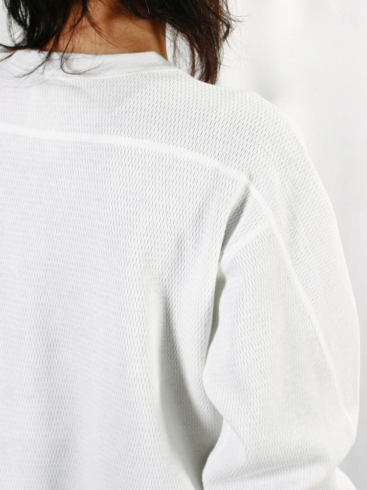 HYKE / THERMAL CROPPED SHIRT / White / 12424