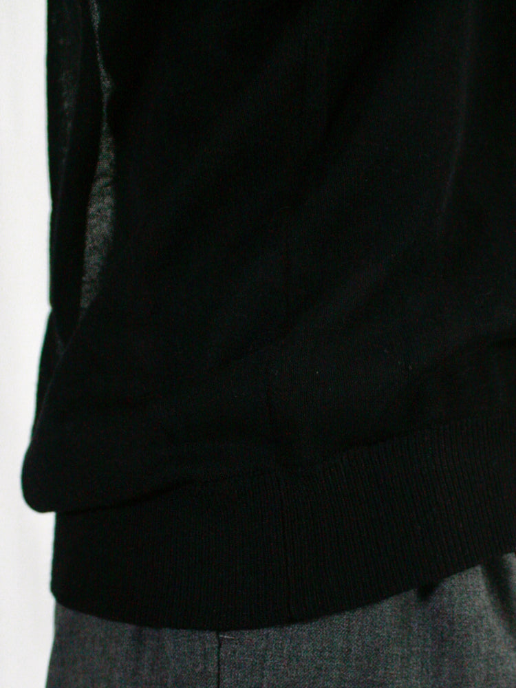 mtmodelist / L/S シースルーニット / BLACK / ME-K01-300