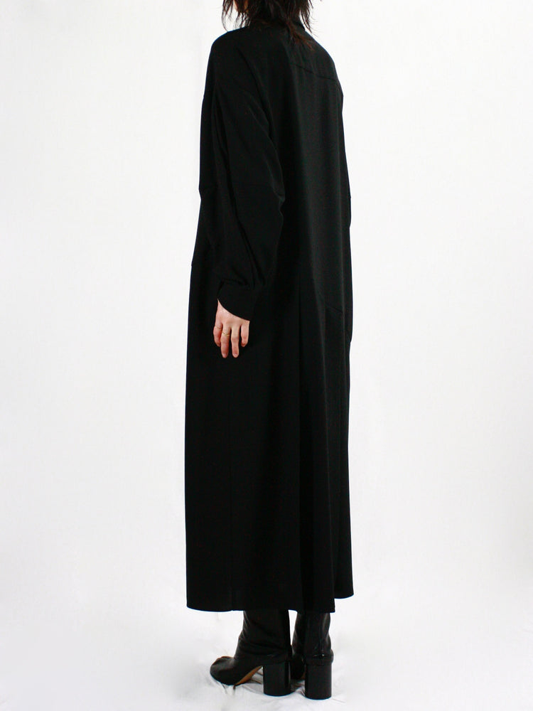 ENFÖLD / SHIRT DRESS / BLACK / 300IS233-0581