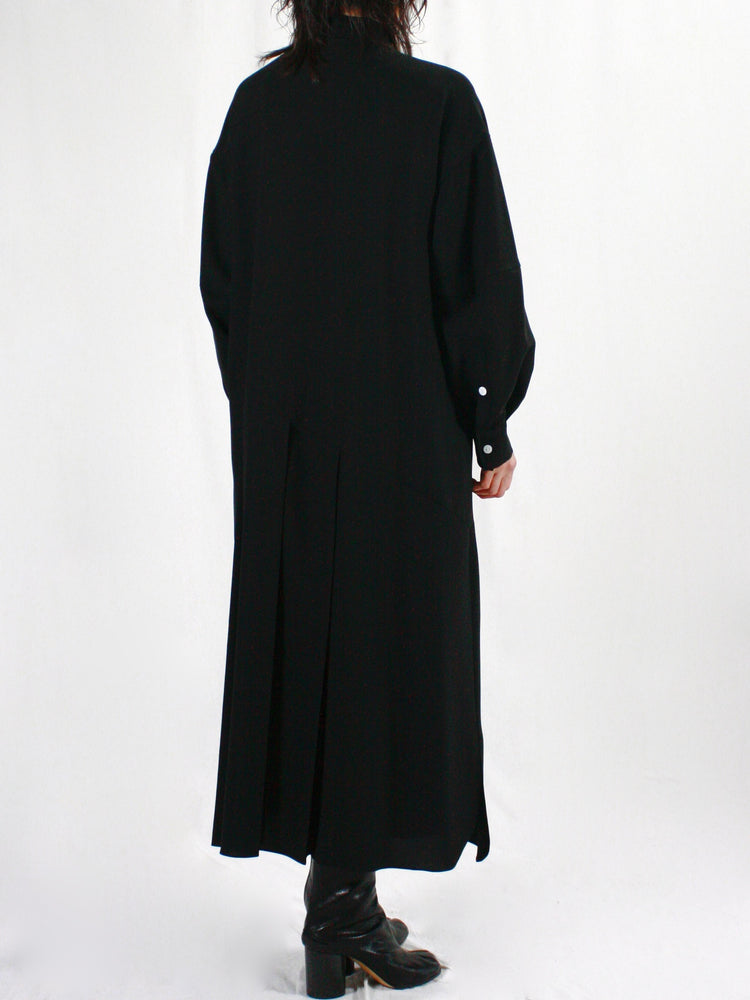 ENFÖLD / SHIRT DRESS / BLACK / 300IS233-0581