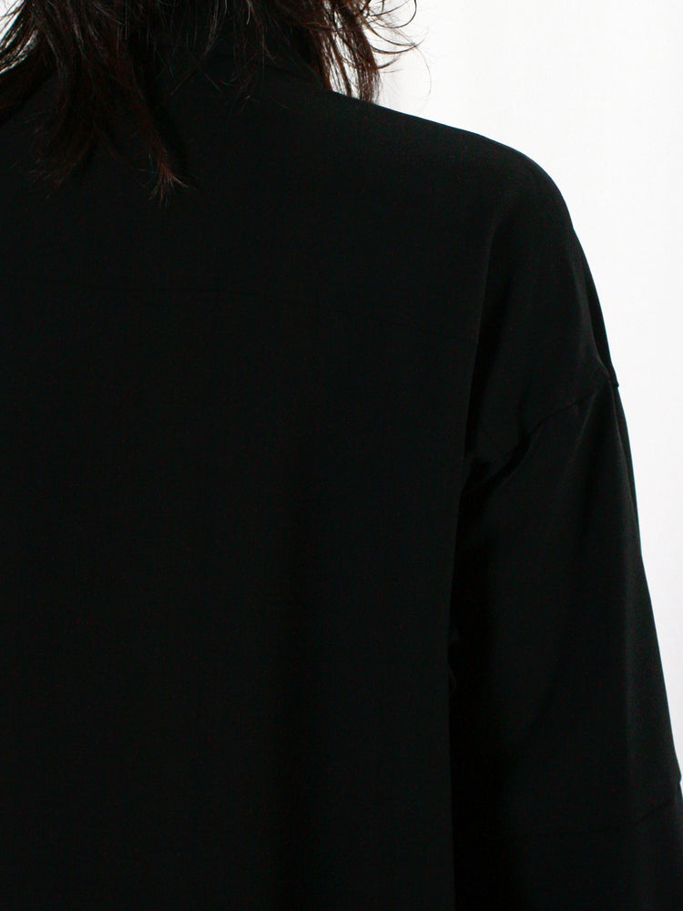 ENFÖLD / SHIRT DRESS / BLACK / 300IS233-0581