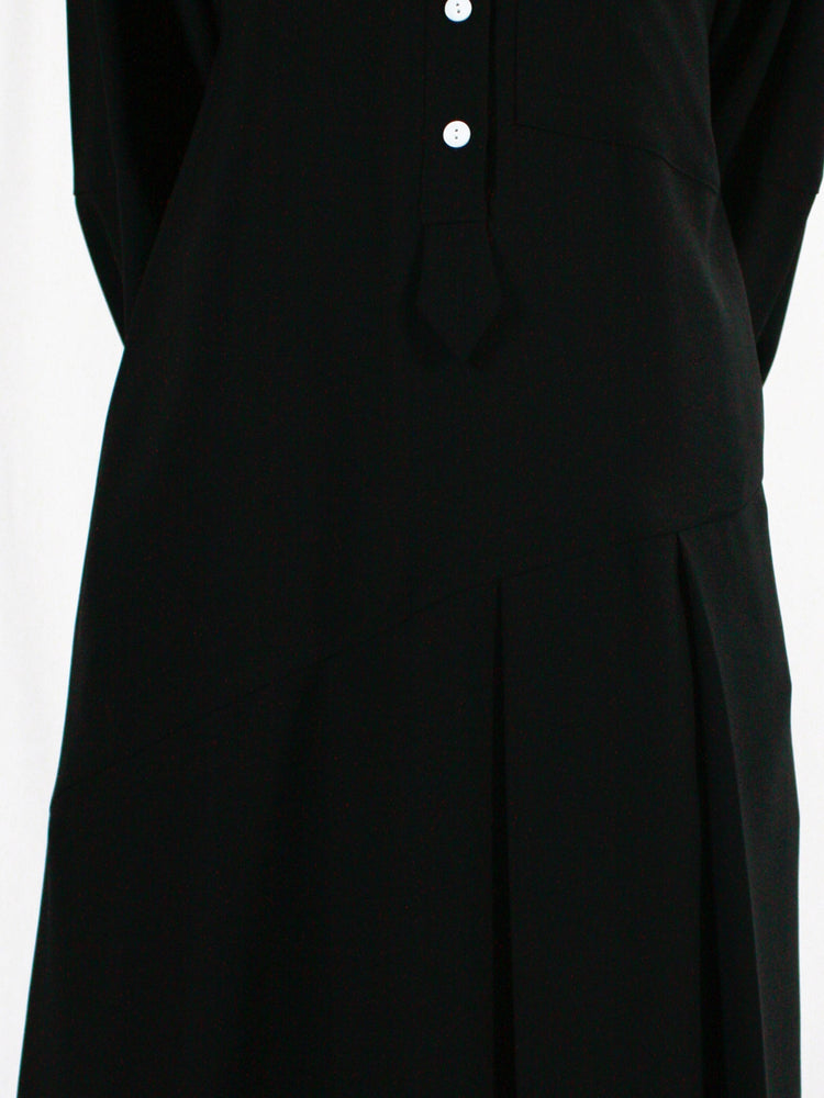 ENFÖLD / SHIRT DRESS / BLACK / 300IS233-0581