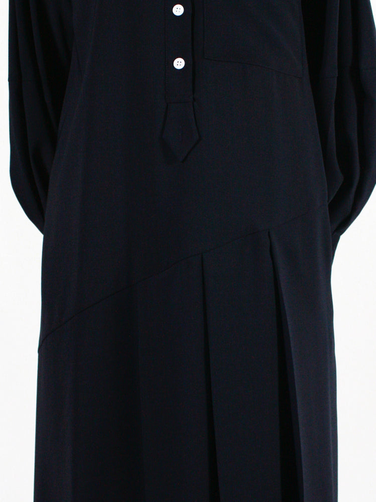 ENFÖLD / SHIRT DRESS / D.NAVY / 300IS233-0581