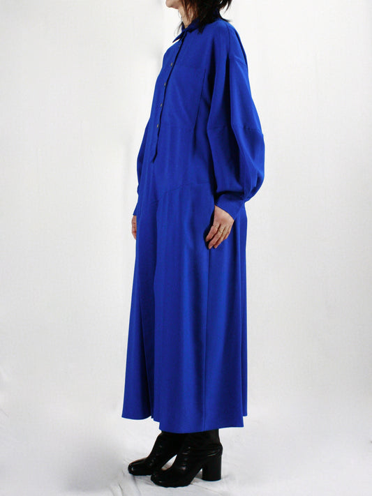ENFÖLD / SHIRT DRESS / BLUE / 300IS233-0581