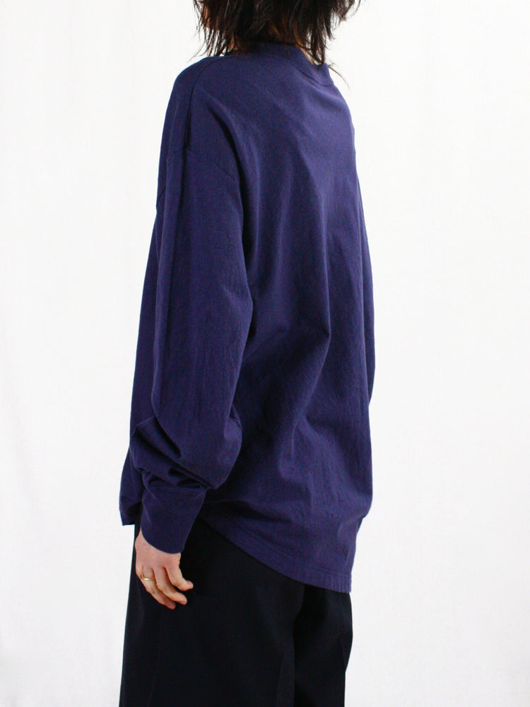 INSCRIRE / Long Sleeve Raffi Jersey Asymmetry / navy / I25SSCUT2