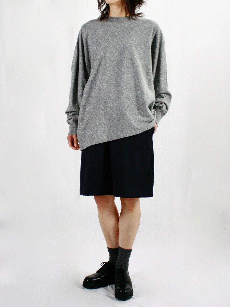 INSCRIRE / Wool Easy Shorts / navy / I25SSPT162