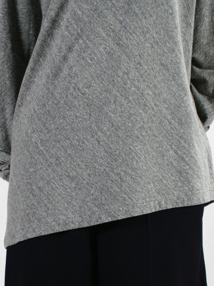 INSCRIRE / Long Sleeve Raffi Jersey Asymmetry / gray / I25SSCUT2