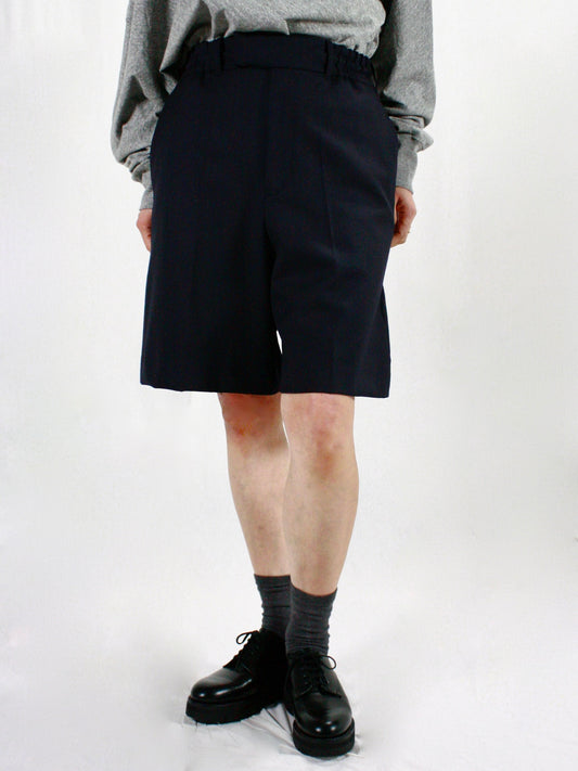 INSCRIRE / Wool Easy Shorts / navy / I25SSPT162