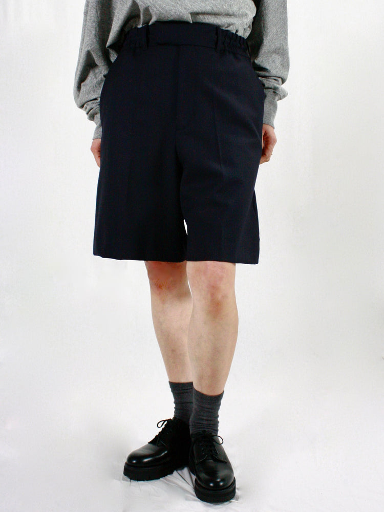 INSCRIRE / Wool Easy Shorts / navy / I25SSPT162