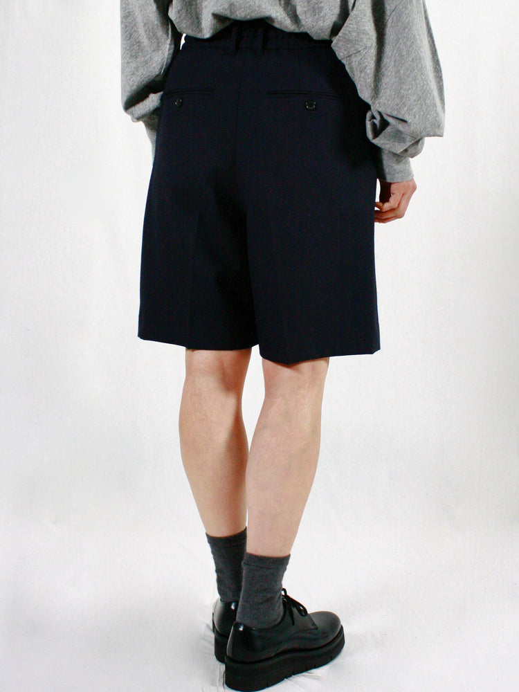 INSCRIRE / Wool Easy Shorts / navy / I25SSPT162