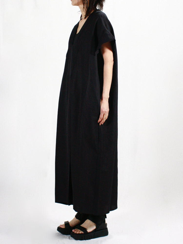 STUDIO NICHOLSON / CIRCE LINEN DRESS / DARKEST NAVY