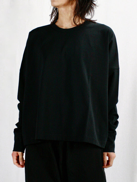 STUDIO NICHOLSON / LOOP LONG SLEEVE T-SHIRT / BLACK