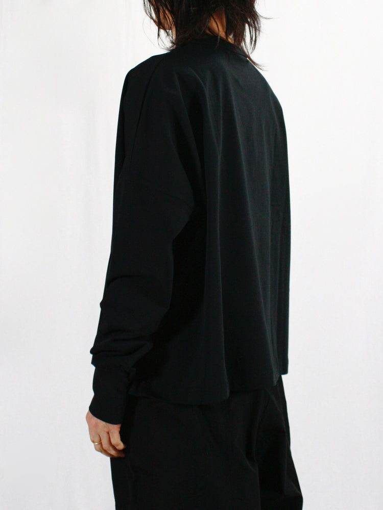 STUDIO NICHOLSON / LOOP LONG SLEEVE T-SHIRT / BLACK