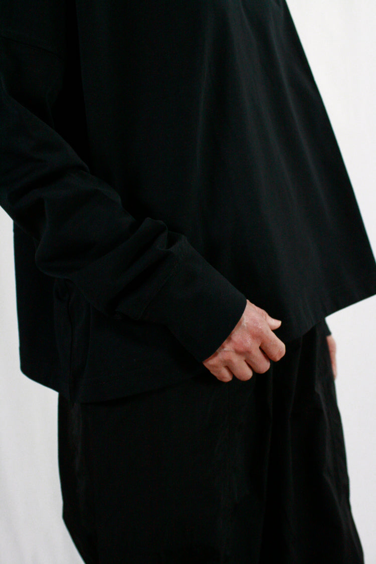 STUDIO NICHOLSON / LOOP LONG SLEEVE T-SHIRT / BLACK