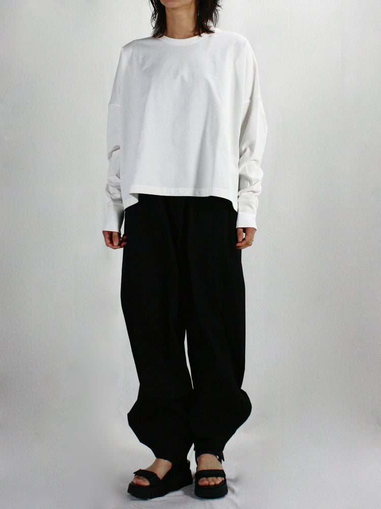 STUDIO NICHOLSON / LOOP LONG SLEEVE T-SHIRT / OPTIC WHITE