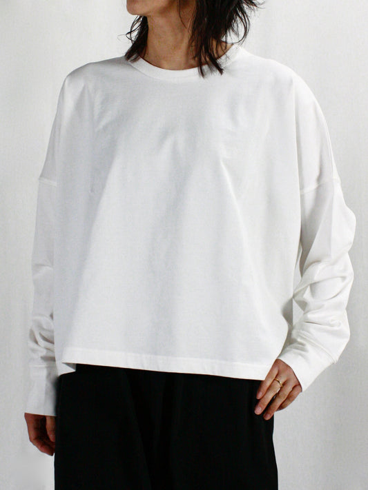 STUDIO NICHOLSON / LOOP LONG SLEEVE T-SHIRT / OPTIC WHITE