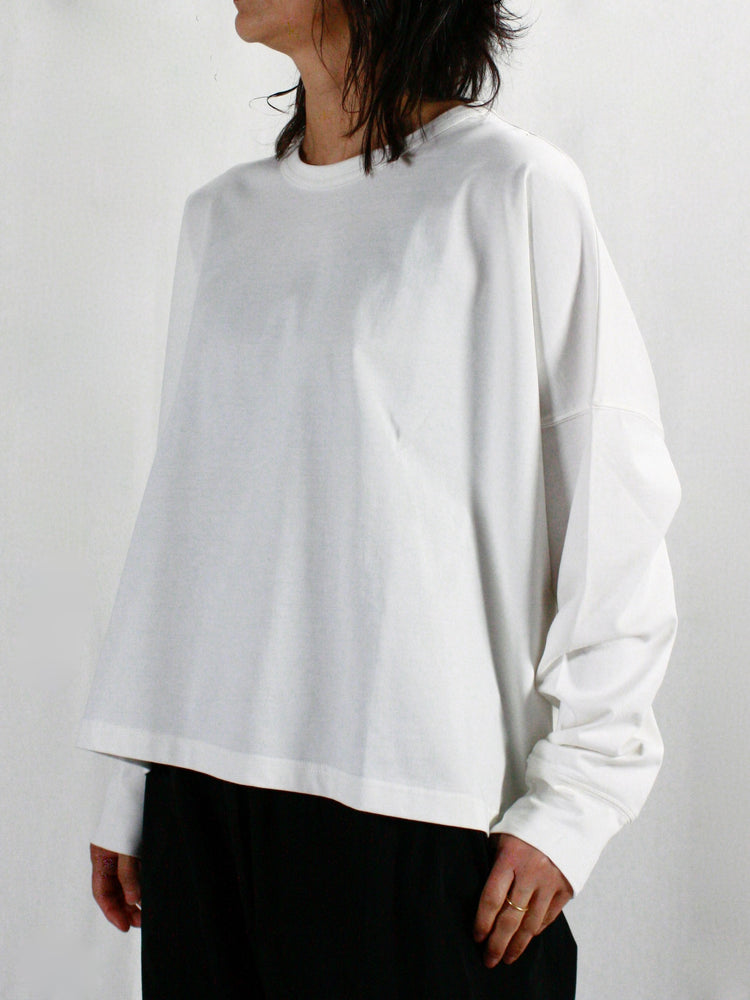 STUDIO NICHOLSON / LOOP LONG SLEEVE T-SHIRT / OPTIC WHITE