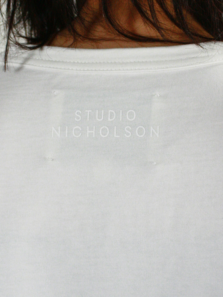 STUDIO NICHOLSON / LOOP LONG SLEEVE T-SHIRT / OPTIC WHITE
