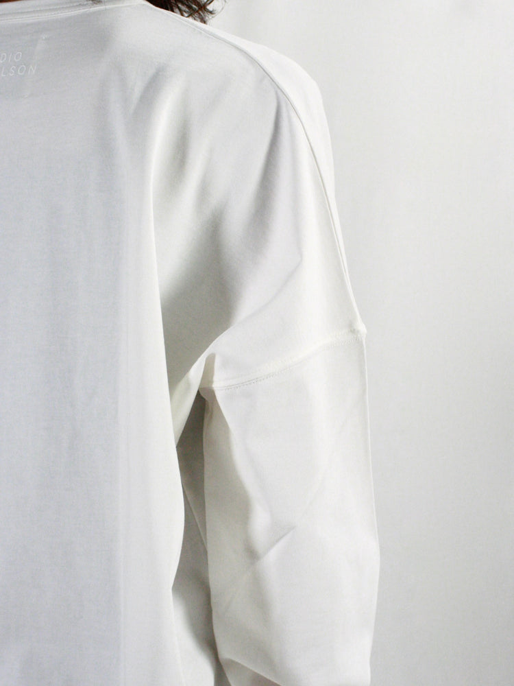 STUDIO NICHOLSON / LOOP LONG SLEEVE T-SHIRT / OPTIC WHITE