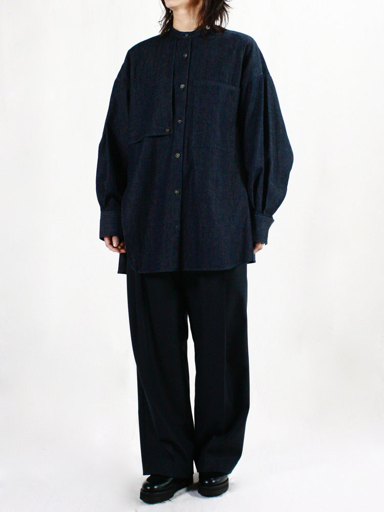 någonstans / asymmetry round shirt / Space / 470IS830-1051