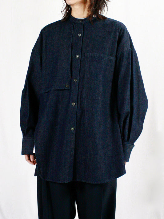 någonstans / asymmetry round shirt / Space / 470IS830-1051