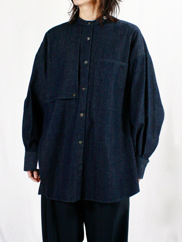 någonstans / asymmetry round shirt / Space / 470IS830-1051