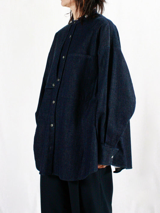 någonstans / asymmetry round shirt / Space / 470IS830-1051