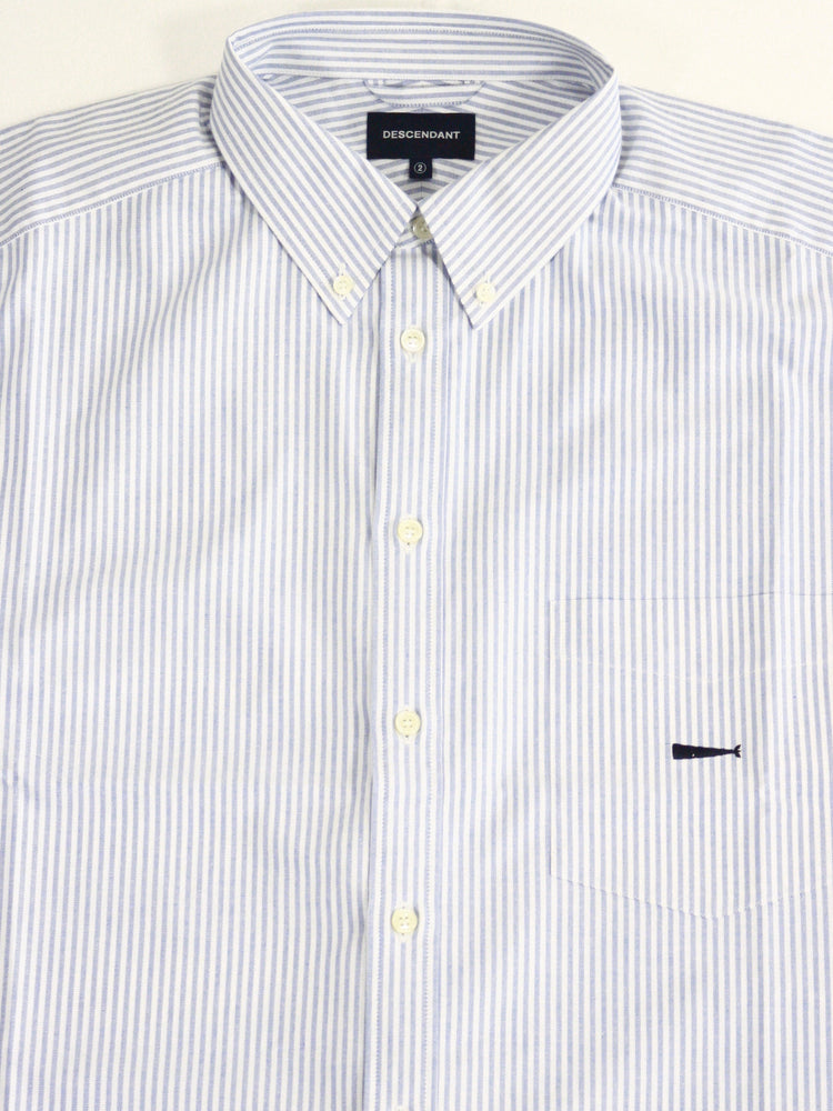 DESCENDANT / KENNEDY'S OXFORD SS STRIPE SHIRT / BLUE / 251CPDS-SHM06