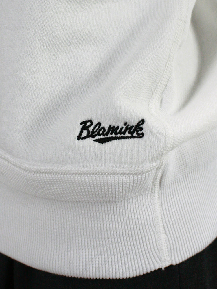 BLAMINK / 吊り裏毛ロゴショートスリーブ / WHITE / 7917-222-0058