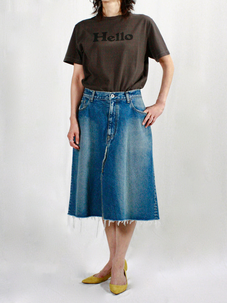 MADISON BLUE / 5POCKET REMAKE A-LINE SK DENIM / BLUE / MB244-6001