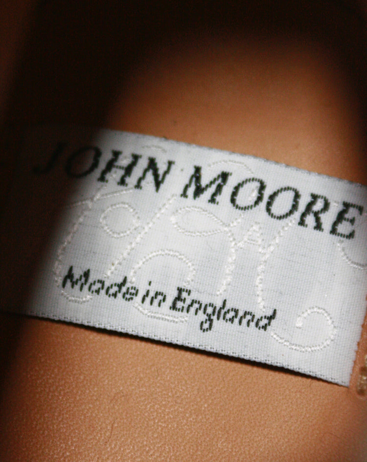 JOHN MOORE / TOE STRAP BOOTS CREPER SOLE / BLACK /