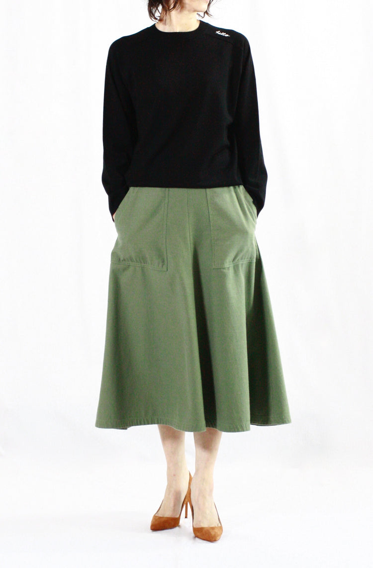 MADISONBLUE / HELLO CREW NECK PO / BLACK / MB000-8001