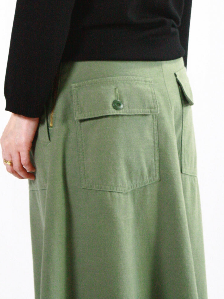 MADISONBLUE / FATIGUE FLARE SK L.oz BS / KHAKI / MB251-6702