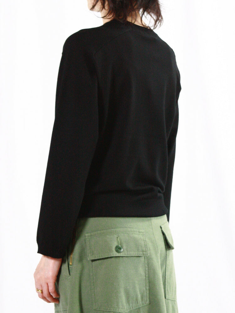 MADISONBLUE / HELLO CREW NECK PO / BLACK / MB000-8001