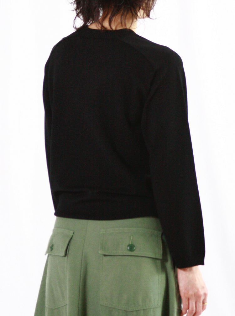 MADISONBLUE / HELLO CREW NECK PO / BLACK / MB000-8001