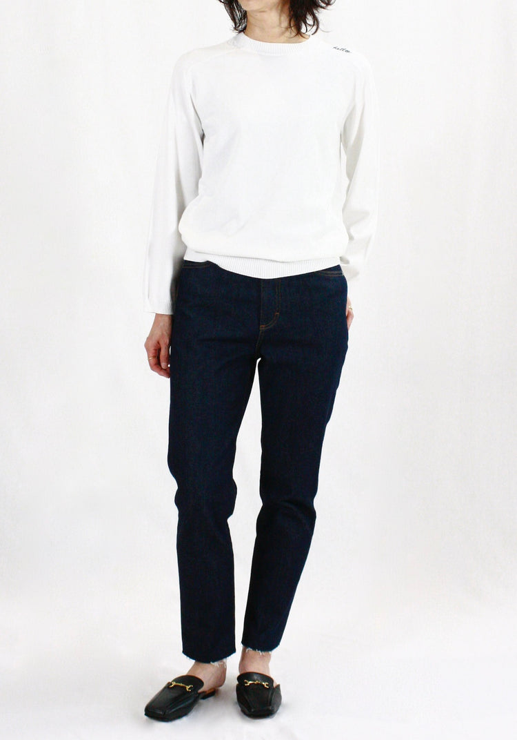 MADISONBLUE / HELLO CREW NECK PO / WHITE / MB000-8001